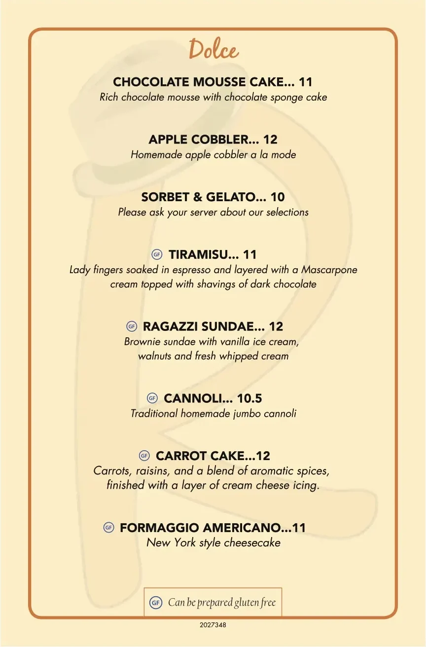 Dessert Menu — page 2
