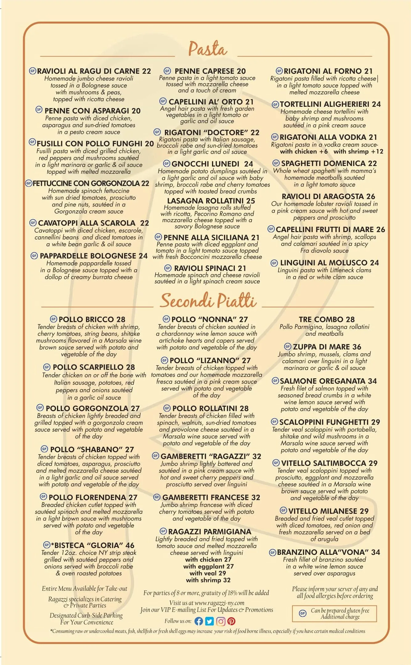 Dinner Menu — page 3