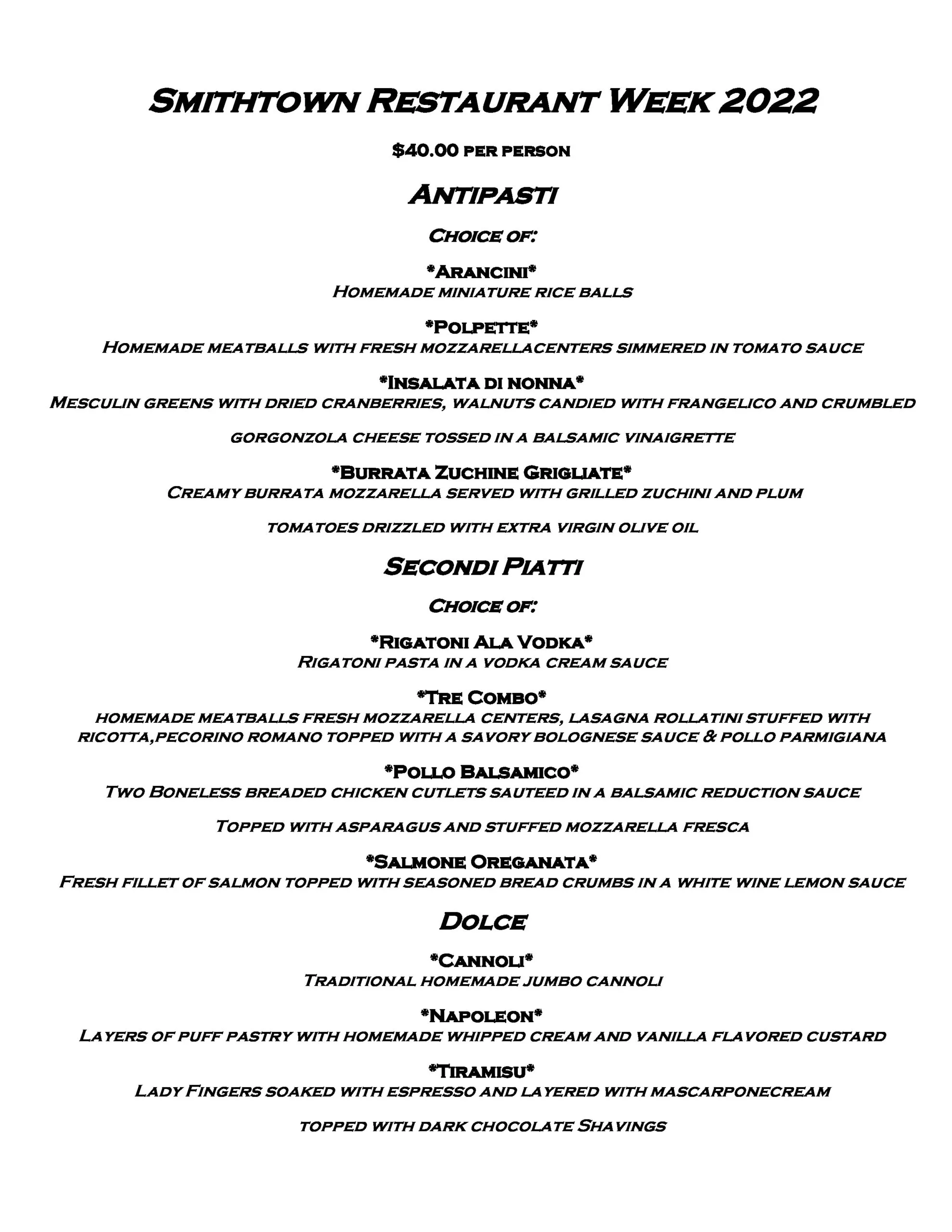 Restaurant Week — page 1